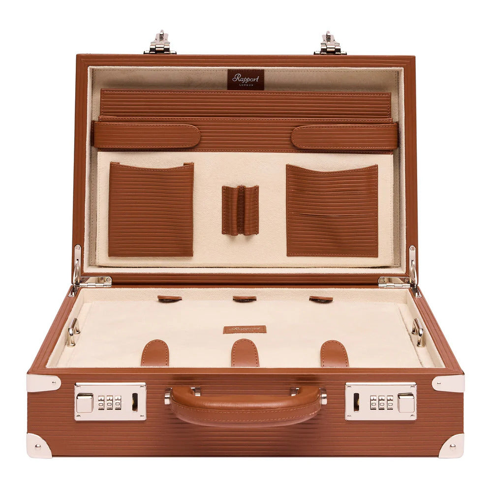 Rapport - Nova 10 Watch Briefcase in Brown Leather | D345