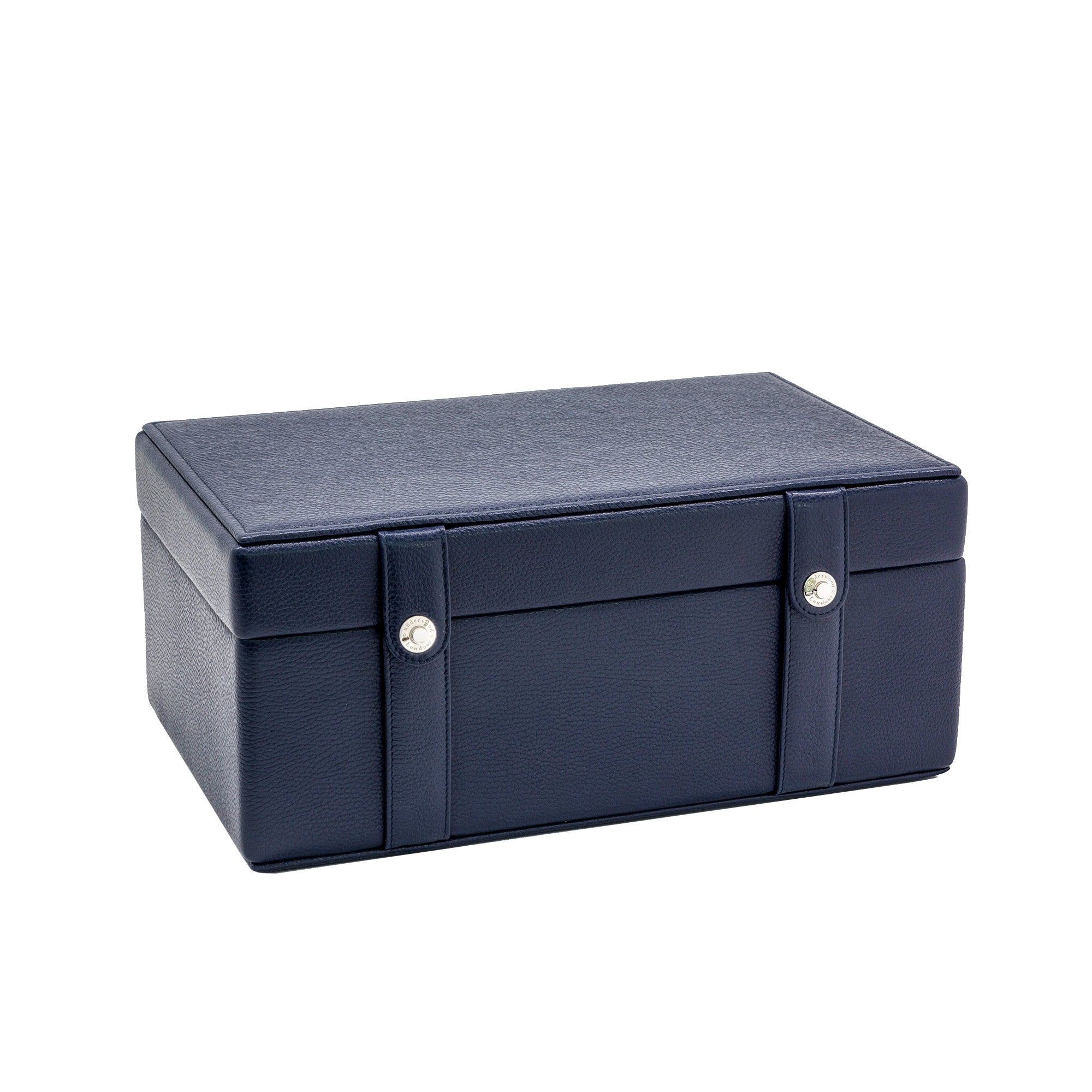 Underwood (London) - 20-Unit Watch Storage Case in Blue Leather