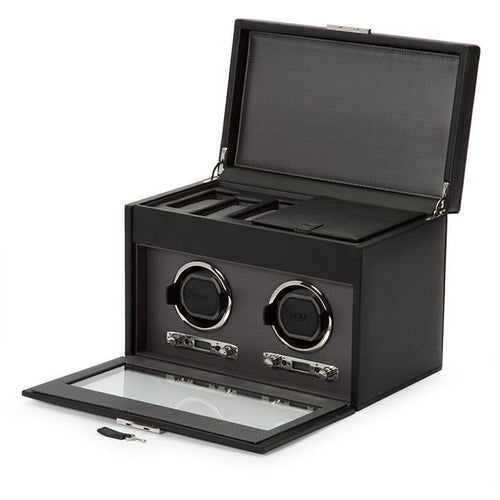 Wolf Viceroy Double Watch Winder with Storage 456202