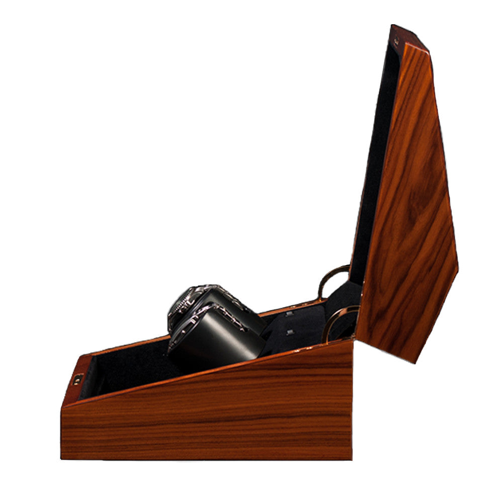 Orbita Siena 2-Unit Watch Winder In Teakwood - Watchwindersplus